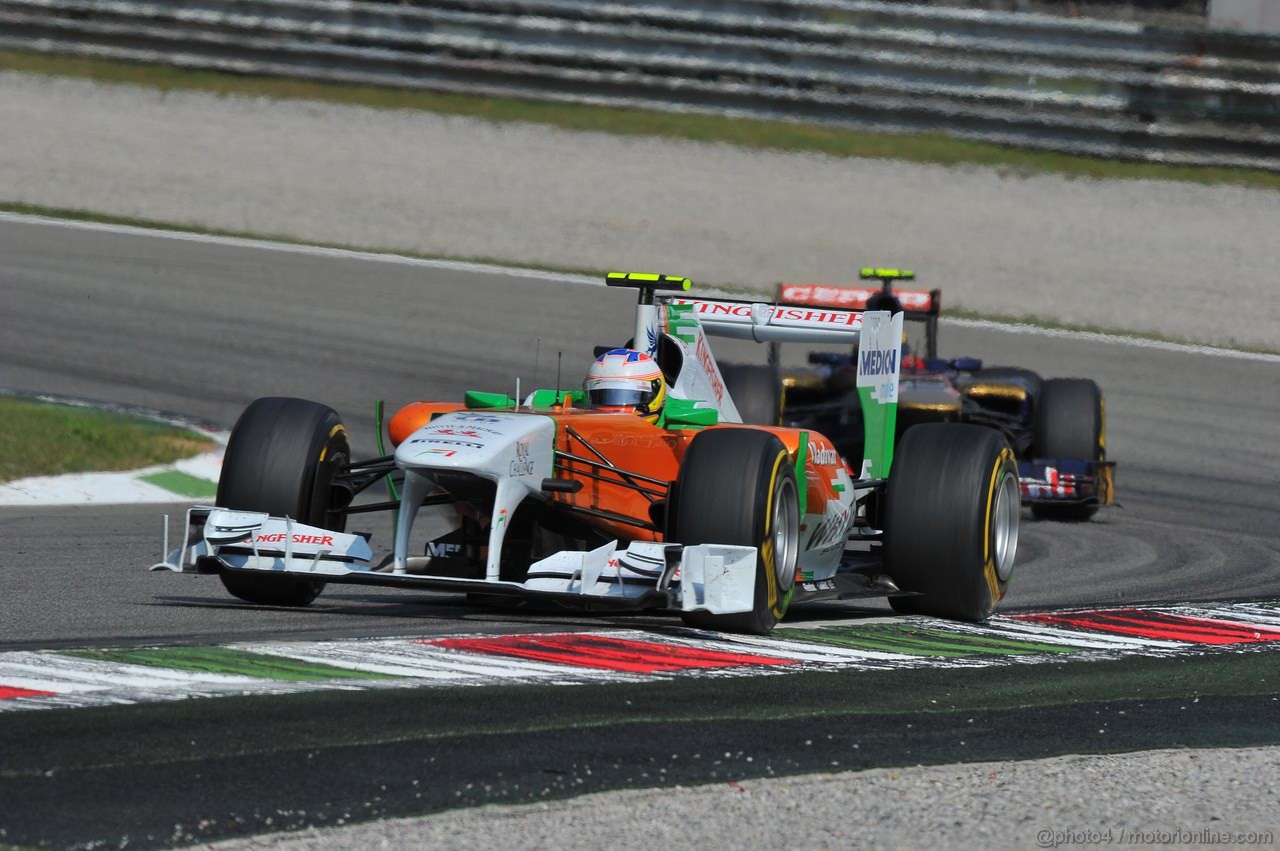 GP ITALIA, 11.09.2011- Gara, Paul di Resta (GBR) Force India VJM04 