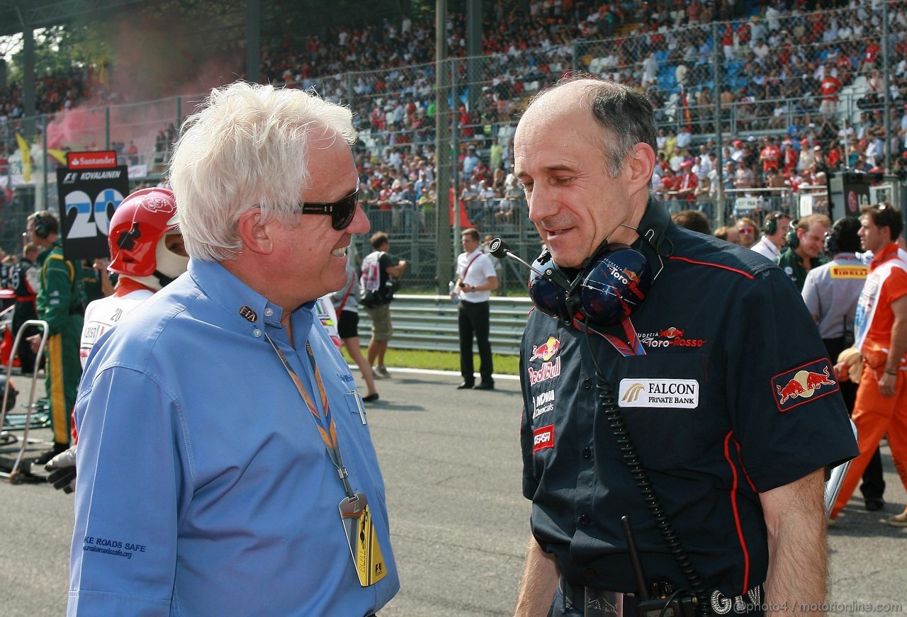 GP ITALIA, 11.09.2011- Gara, Charlie Whiting (GBR), Gara director e safety delegate  e Franz Tost, Scuderia Toro Rosso, Team Principal 