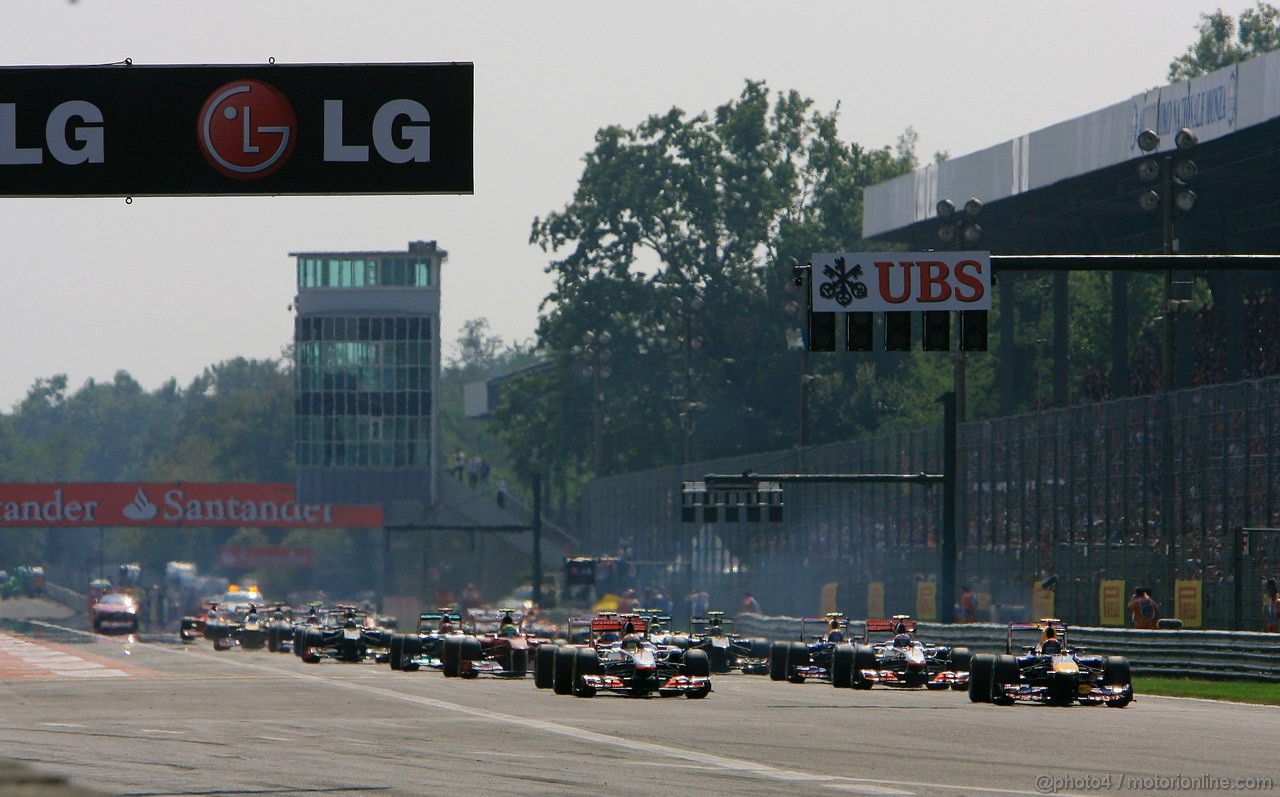 GP ITALIA, 11.09.2011- Gara, Start of the race 