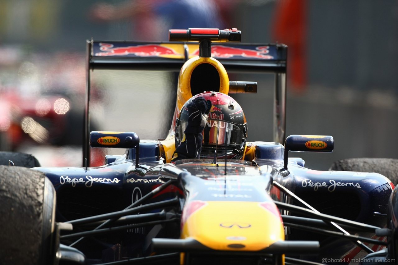 GP ITALIA, 11.09.2011- Gara, Sebastian Vettel (GER), Red Bull Racing, RB7 vincitore