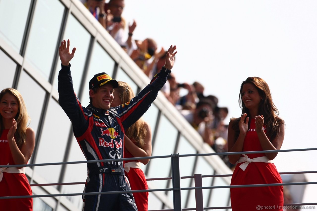 GP ITALIA, 11.09.2011- Gara, Sebastian Vettel (GER), Red Bull Racing, RB7 vincitore