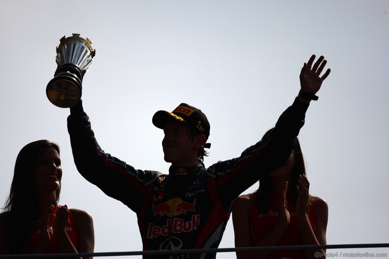 GP ITALIA, 11.09.2011- Gara, Sebastian Vettel (GER), Red Bull Racing, RB7 vincitore 