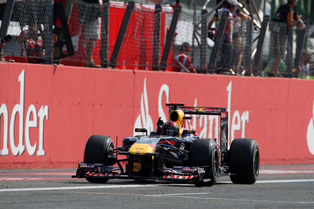 GP ITALIA, 11.09.2011- Gara, Sebastian Vettel (GER), Red Bull Racing, RB7 vincitore