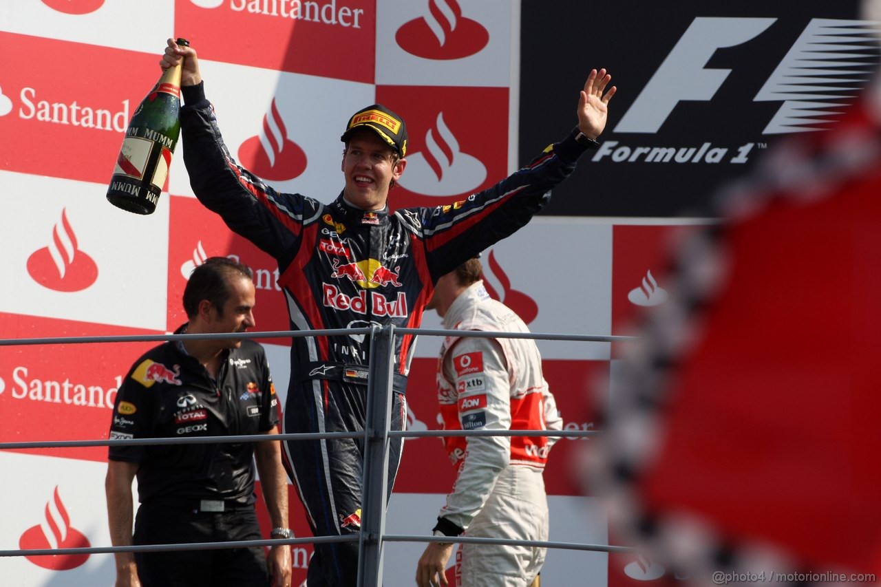 GP ITALIA, 11.09.2011- Gara, Sebastian Vettel (GER), Red Bull Racing, RB7 vincitore