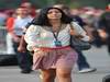 GP ITALIA, 11.09.2011- ragazza nel paddock 