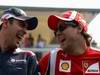 GP ITALIA, 11.09.2011- Pastor Maldonado (VEN), Williams FW33 e Felipe Massa (BRA), Ferrari, F-150 Italia 
