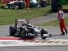 GP ITALIA, 11.09.2011- Gara, Crash, Rubens Barrichello (BRA), Williams FW33 