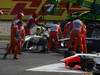 GP ITALIA, 11.09.2011- Gara, Crash, Nico Rosberg (GER), Mercedes GP Petronas F1 Team, MGP W02 