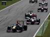 GP ITALIA, 11.09.2011- Gara, Sebastian Vettel (GER), Red Bull Racing, RB7 davanti a Lewis Hamilton (GBR), McLaren  Mercedes, MP4-26 
