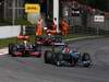 GP ITALIA, 11.09.2011- Gara, Michael Schumacher (GER), Mercedes GP Petronas F1 Team, MGP W02 davanti a Lewis Hamilton (GBR), McLaren  Mercedes, MP4-26 e Jenson Button (GBR), McLaren  Mercedes, MP4-26 