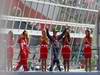 GP ITALIA, 11.09.2011- Gara, Sebastian Vettel (GER), Red Bull Racing, RB7 vincitore e Fernando Alonso (ESP), Ferrari, F-150 Italia terzo 