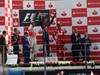 GP ITALIA, 11.09.2011- Gara, Sebastian Vettel (GER), Red Bull Racing, RB7 vincitore, Jenson Button (GBR), McLaren  Mercedes, MP4-26 secondo e Fernando Alonso (ESP), Ferrari, F-150 Italia terzo 
