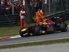 GP ITALIA, 11.09.2011- Gara, Crash, Mark Webber (AUS), Red Bull Racing, RB7 