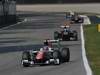 GP ITALIA, 11.09.2011- Gara, Daniel Ricciardo (AUS), HRT Formula One Team davanti a Sébastien Buemi (SUI), Scuderia Toro Rosso, STR6 