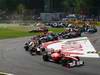 GP ITALIA, 11.09.2011- Gara, Start of the race, Vitantonio Liuzzi (ITA), HRT Formula One Team crash 
