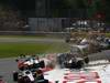 GP ITALIA, 11.09.2011- Gara, Crash, Vitantonio Liuzzi (ITA), HRT Formula One Team, Nico Rosberg (GER), Mercedes GP Petronas F1 Team, MGP W02 e Vitaly Petrov (RUS), Lotus Renault GP, R31 