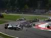 GP ITALIA, 11.09.2011- Gara, Crash, Nico Rosberg (GER), Mercedes GP Petronas F1 Team, MGP W02, Vitantonio Liuzzi (ITA), HRT Formula One Team e Vitaly Petrov (RUS), Lotus Renault GP, R31 