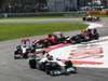 GP ITALIA, 11.09.2011- Gara, Michael Schumacher (GER), Mercedes GP Petronas F1 Team, MGP W02, Lewis Hamilton (GBR), McLaren  Mercedes, MP4-26, Felipe Massa (BRA), Ferrari, F-150 Italia e Mark Webber (AUS), Red Bull Racing, RB7 