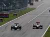 GP ITALIA, 11.09.2011- Gara, Michael Schumacher (GER), Mercedes GP Petronas F1 Team, MGP W02 e Lewis Hamilton (GBR), McLaren  Mercedes, MP4-26 