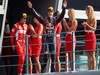 GP ITALIA, 11.09.2011- Gara, Sebastian Vettel (GER), Red Bull Racing, RB7 vincitore anf Fernando Alonso (ESP), Ferrari, F-150 Italia terzo 