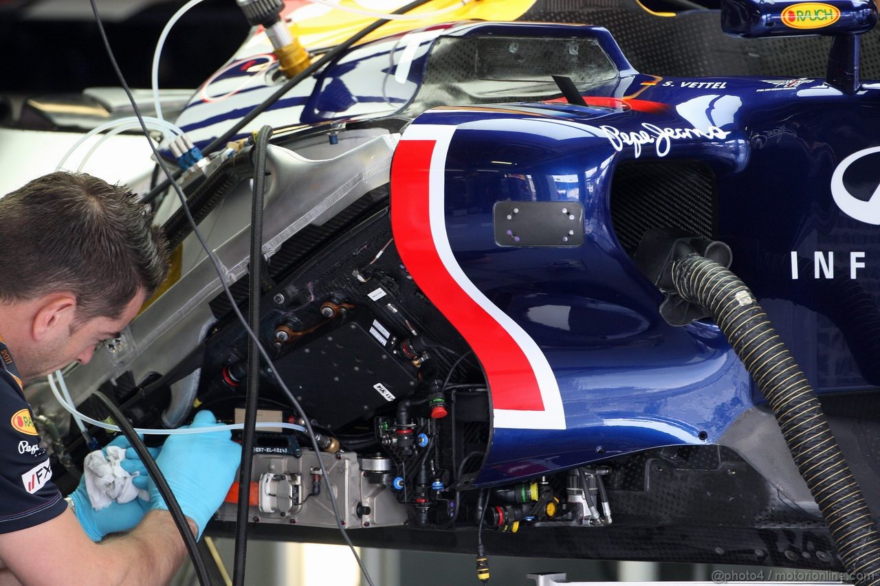 GP ITALIA, 08.09.2011- Red Bull Racing, RB7, detail