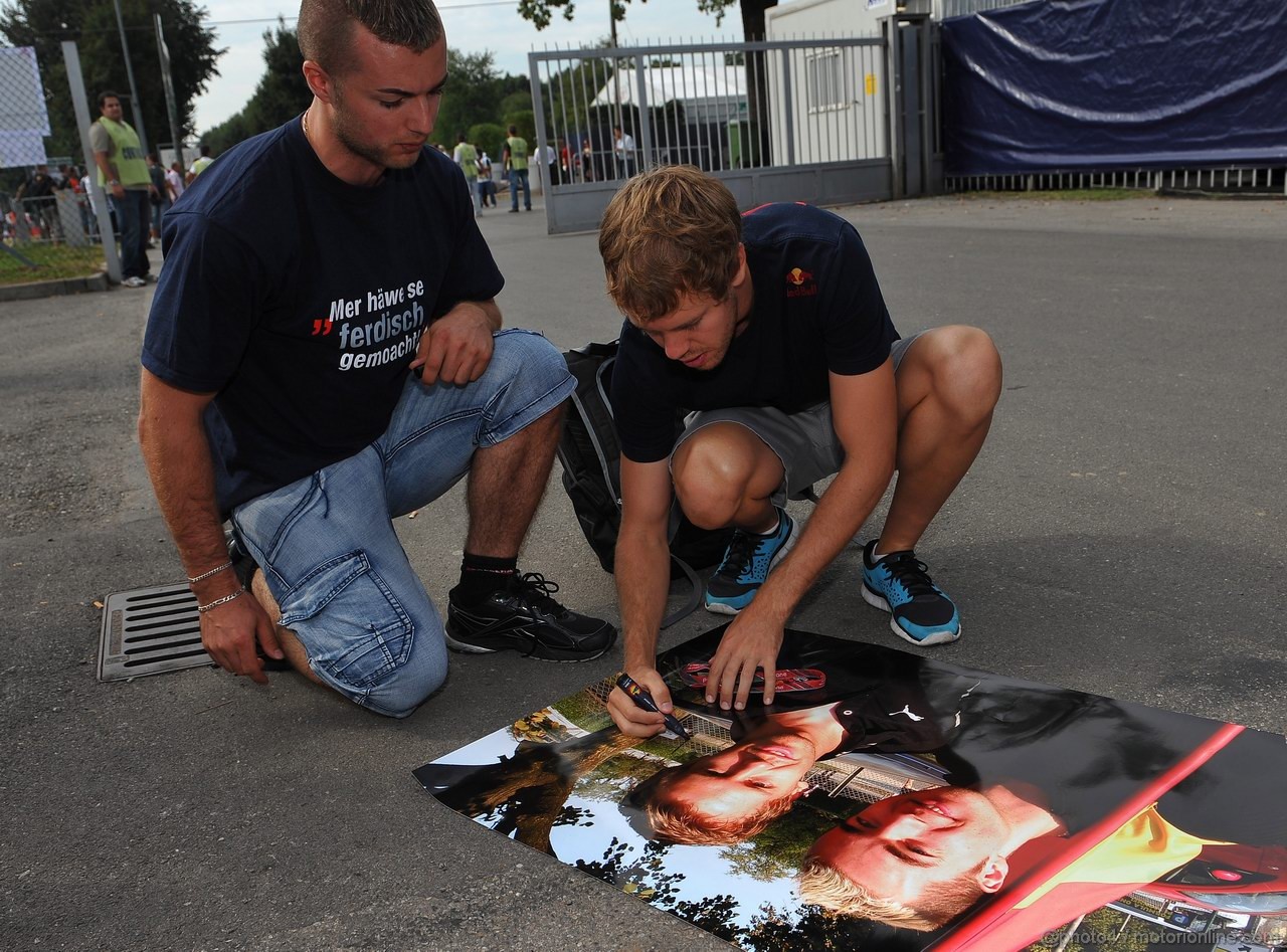 GP ITALIA, 08.09.2011- Sebastian Vettel (GER), Red Bull Racing, RB7 