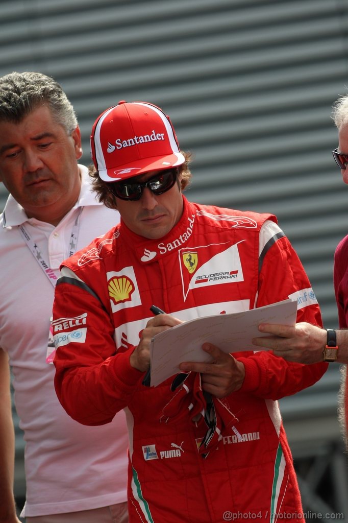 GP ITALIA, 08.09.2011- Fernando Alonso (ESP), Ferrari, F-150 Italia 