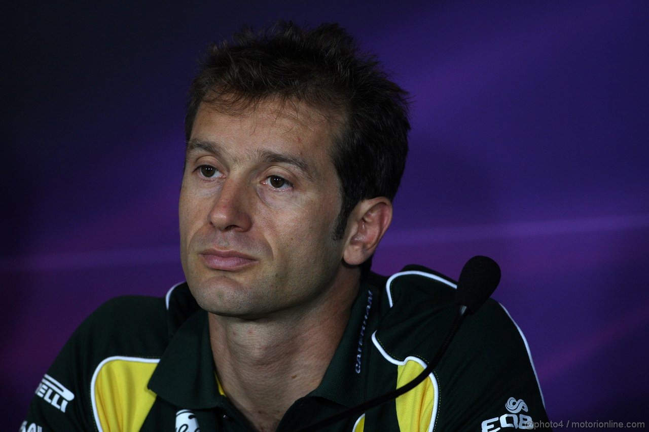 GP ITALIA, 08.09.2011- Conferenza Stampa, Jarno Trulli (ITA), Team Lotus, TL11 