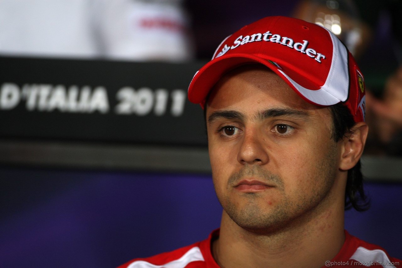 GP ITALIA, 08.09.2011- Conferenza Stampa, Felipe Massa (BRA), Ferrari, F-150 Italia 
