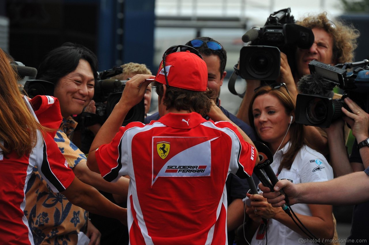 GP ITALIA, 08.09.2011- Fernando Alonso (ESP), Ferrari, F-150 Italia