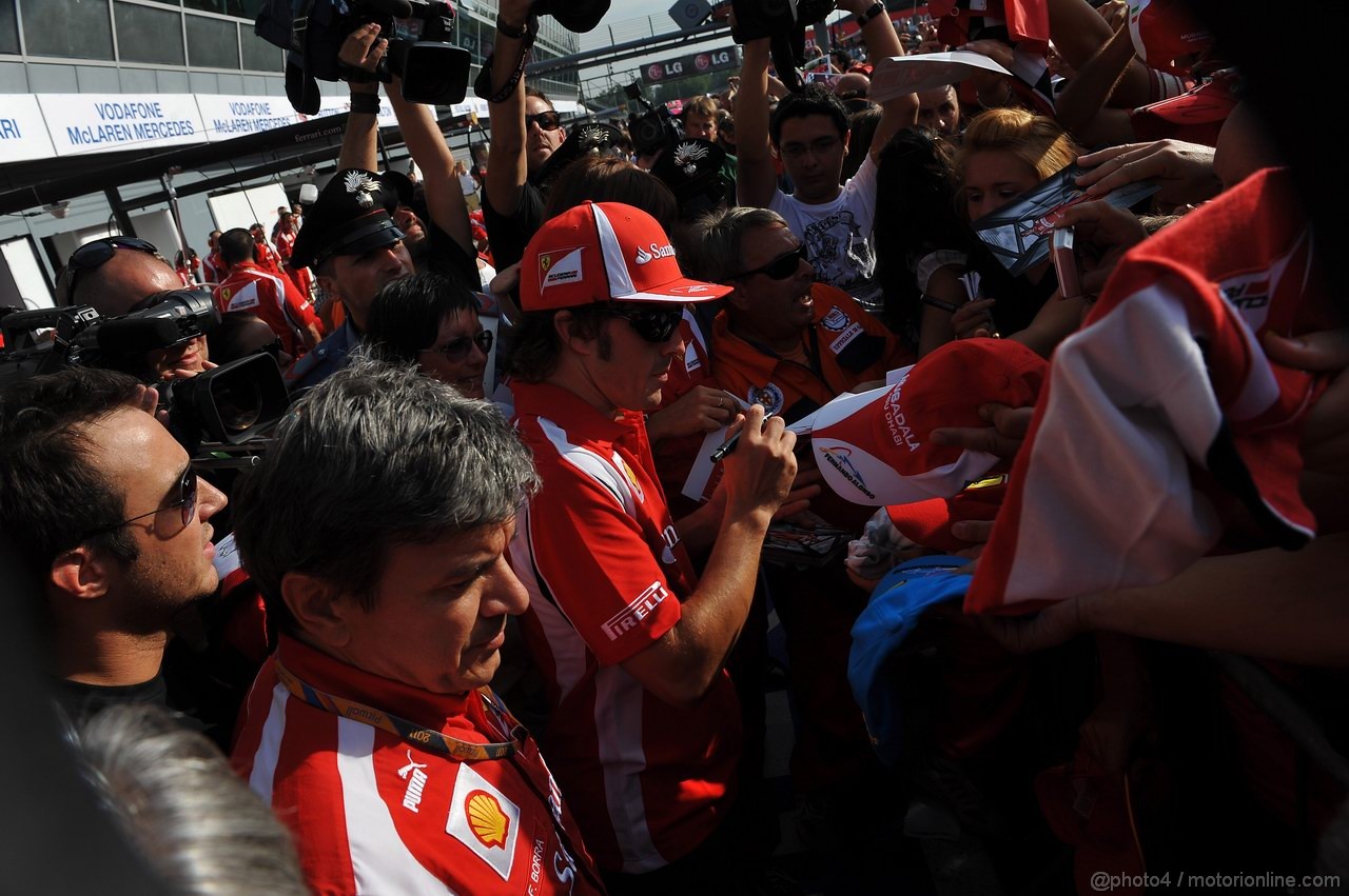 GP ITALIA, 08.09.2011- Fernando Alonso (ESP), Ferrari, F-150 Italia