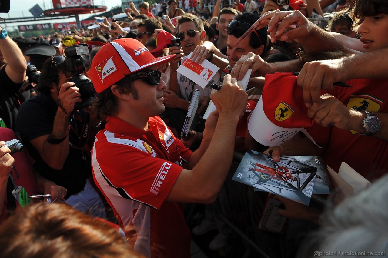 GP ITALIA, 08.09.2011- Fernando Alonso (ESP), Ferrari, F-150 Italia 