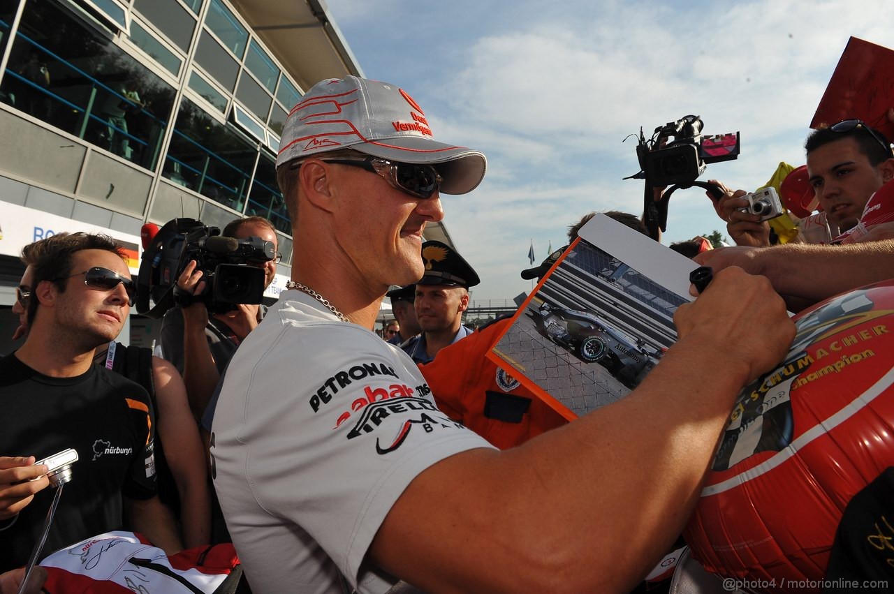 GP ITALIA, 08.09.2011- Michael Schumacher (GER), Mercedes GP Petronas F1 Team, MGP W02 