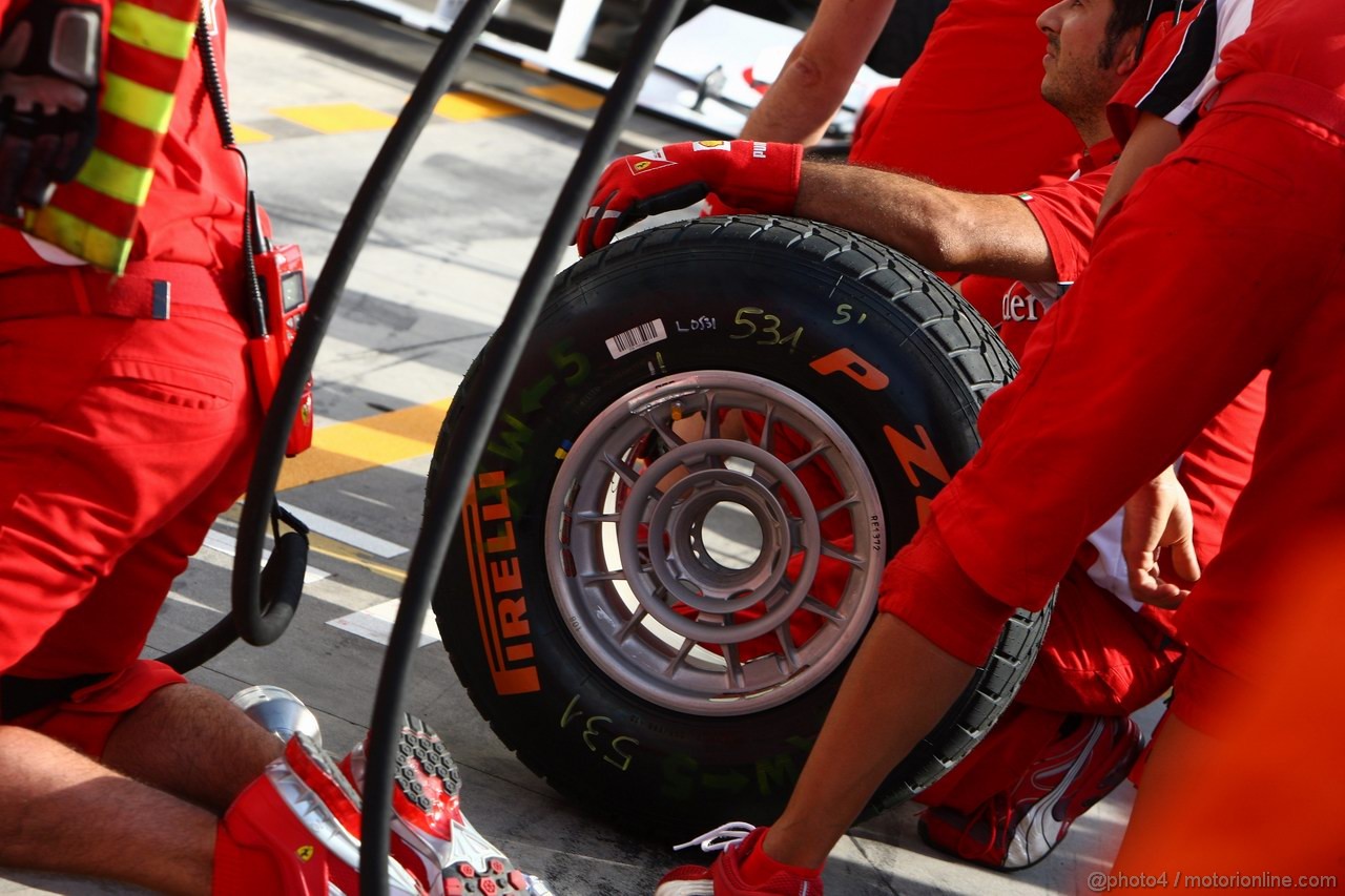GP ITALIA, 08.09.2011- Pirelli Tyres