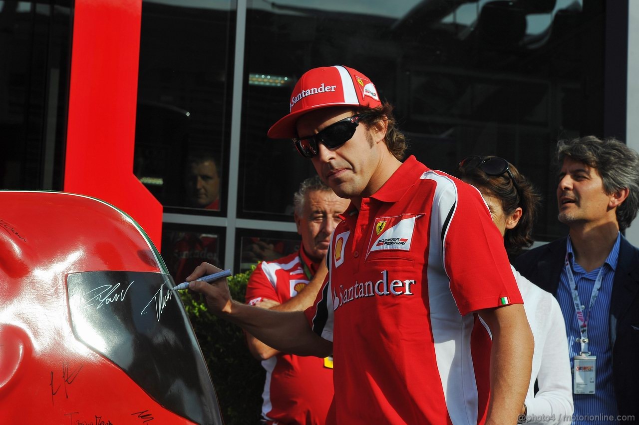GP ITALIA, 08.09.2011- Fernando Alonso (ESP), Ferrari, F-150 Italia 