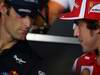 GP ITALIA, 08.09.2011- Conferenza Stampa, Mark Webber (AUS), Red Bull Racing, RB7 e Fernando Alonso (ESP), Ferrari, F-150 Italia 