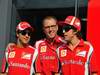 GP ITALIA, 08.09.2011- Felipe Massa (BRA), Ferrari, F-150 Italia, Stefano Domenicali (ITA), Team Principal e Fernando Alonso (ESP), Ferrari, F-150 Italia 