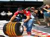 GP ITALIA, 08.09.2011- Timo Glock (GER), Marussia Virgin Racing VR-02 wites his name with a tire