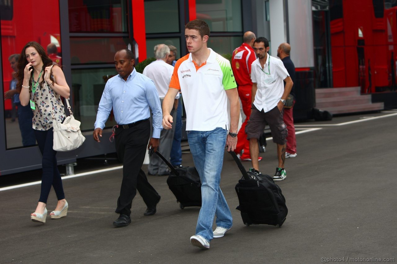 GP ITALIA, 10.09.2011- Paul di Resta (GBR) Force India VJM04 e his manager Anthony Hamilton (GBR)