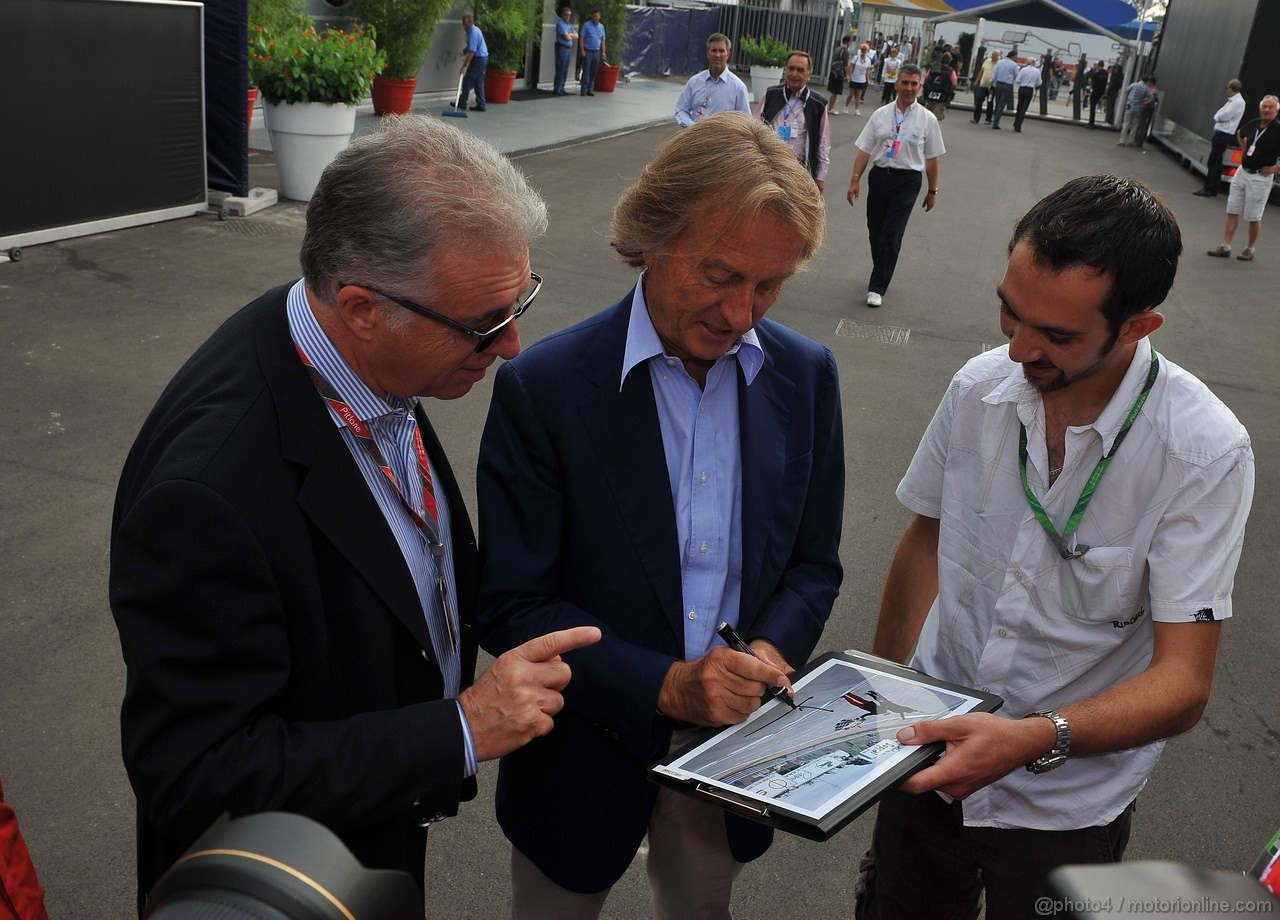 GP ITALIA, 10.09.2011- Piero Ferrari  e Luca Cordero di Montezemolo (ITA), President Ferrari  