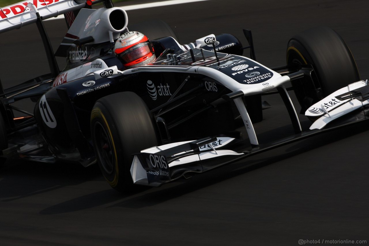 GP ITALIA, 10.09.2011- Prove Libere 3, Sabato, Rubens Barrichello (BRA), Williams FW33
