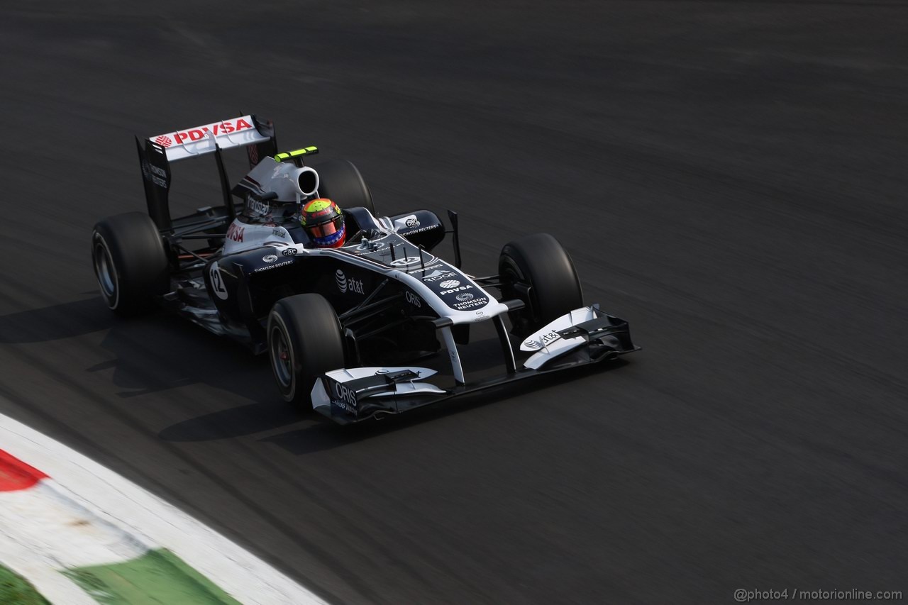 GP ITALIA, 10.09.2011- Prove Libere 3, Sabato, Pastor Maldonado (VEN), Williams FW33