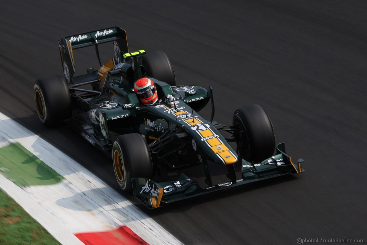 GP ITALIA, 10.09.2011- Prove Libere 3, Sabato, Jarno Trulli (ITA), Team Lotus, TL11 
