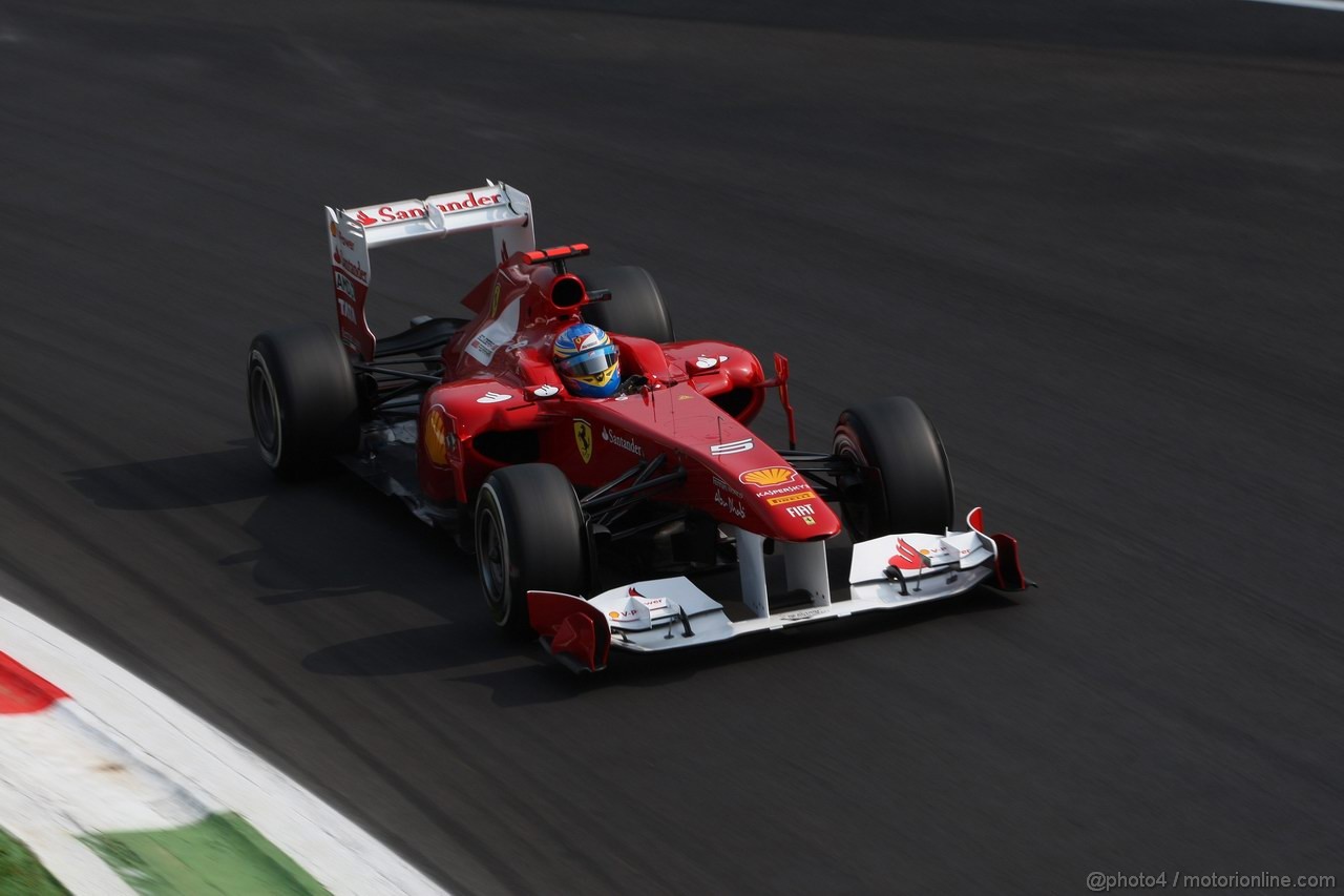 GP ITALIA, 10.09.2011- Prove Libere 3, Sabato, Fernando Alonso (ESP), Ferrari, F-150 Italia