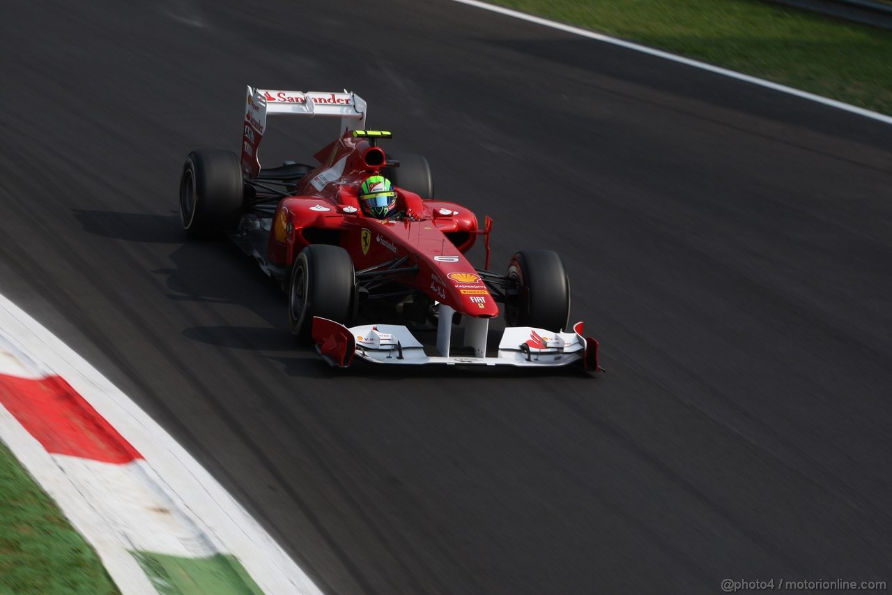 GP ITALIA, 10.09.2011- Prove Libere 3, Sabato, Felipe Massa (BRA), Ferrari, F-150 Italia 