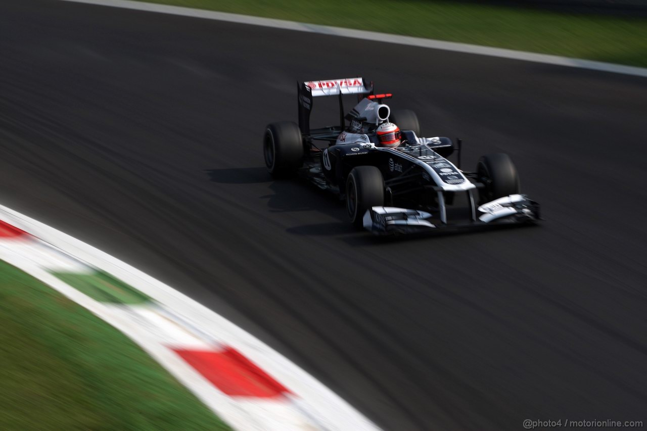 GP ITALIA, 10.09.2011- Prove Libere 3, Sabato, Rubens Barrichello (BRA), Williams FW33 