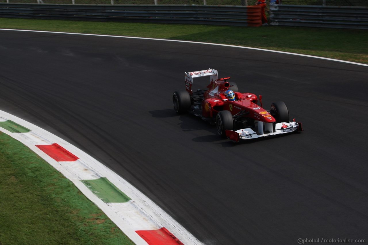 GP ITALIA, 10.09.2011- Prove Libere 3, Sabato, Fernando Alonso (ESP), Ferrari, F-150 Italia