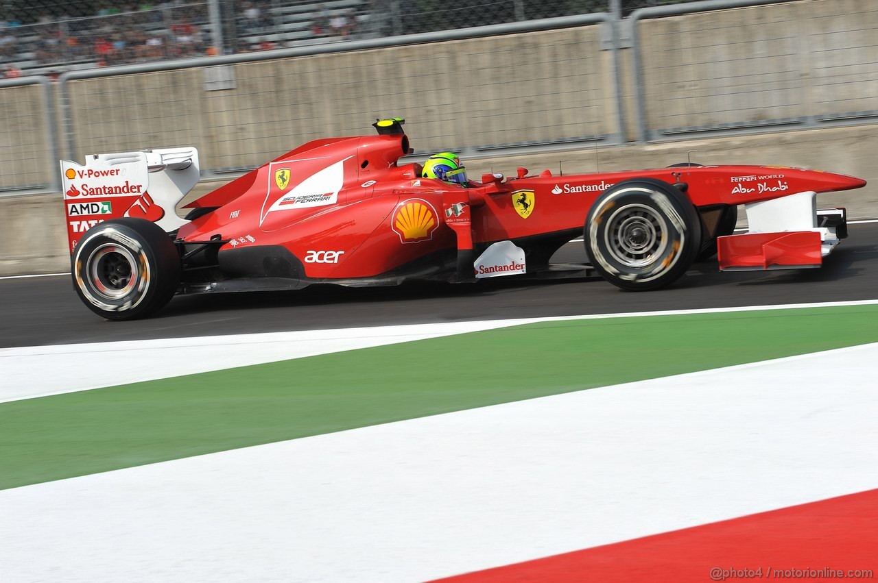 GP ITALIA, 10.09.2011- Prove Libere 3, Sabato, Felipe Massa (BRA), Ferrari, F-150 Italia 
