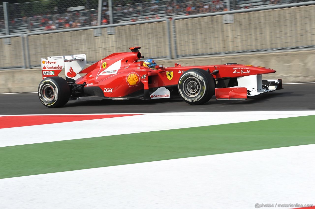 GP ITALIA, 10.09.2011- Prove Libere 3, Sabato, Fernando Alonso (ESP), Ferrari, F-150 Italia 