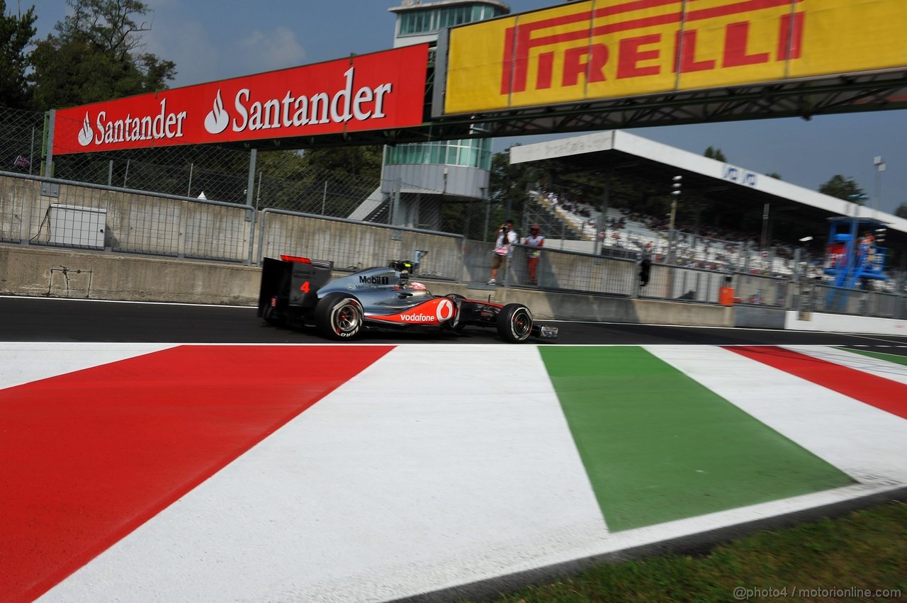 GP ITALIA, 10.09.2011- Prove Libere 3, Sabato, Jenson Button (GBR), McLaren  Mercedes, MP4-26 